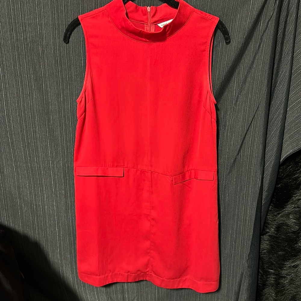 Naked Zebra Red sleeveless‎ dress / Size S / H-115